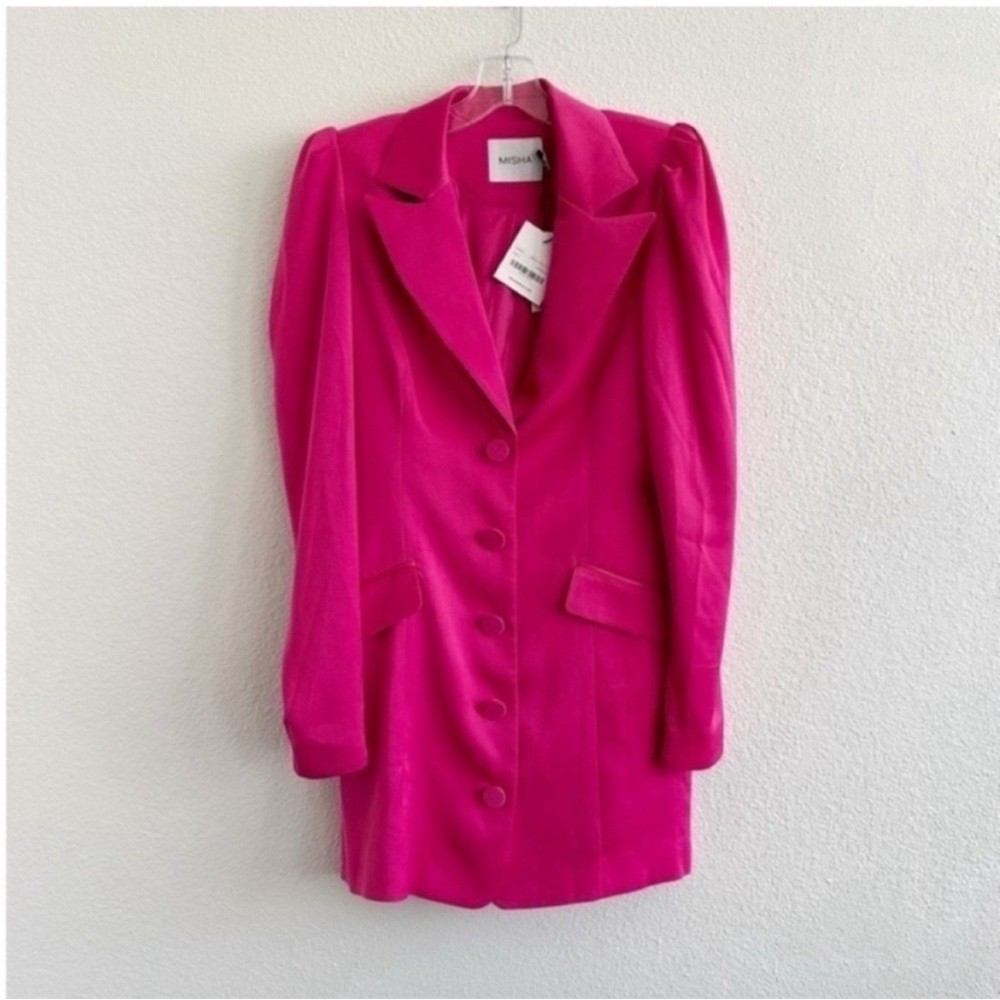 NWT Misha Chauntelle Blazer Dress Pink
